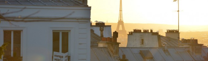 Eiffelturm vom Sacré Coer aus